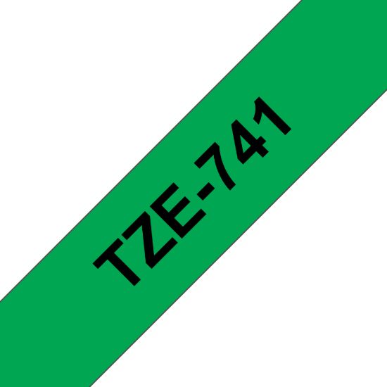 Picture of Brother 18mm Blk on Green Tape