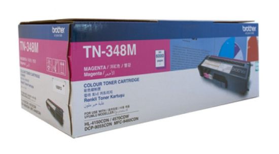 Picture of Brother TN-348M Colour Laser Toner - Super High Yield Megenta - HL-4150CDN/4570CDW, DCP-9055CDN, MFC-9460CDN/9970CDW - 6000 pages