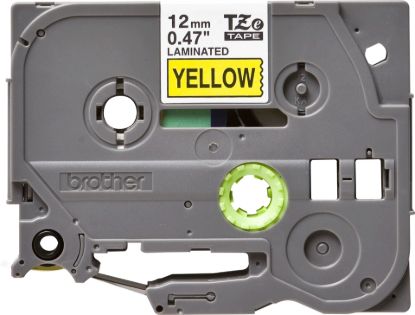 Picture of Brother 12mm Black on Yellow TZE Tape