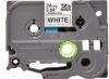Picture of Brother 24mm Black on White TZE Tape