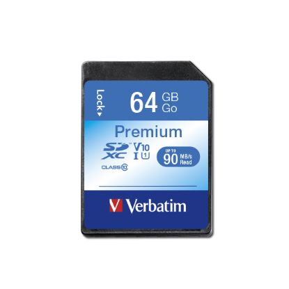 Picture of Verbatim SDXC 64GB (Class 10 UHS-I) Up to 45MB/Sec 300X read speed