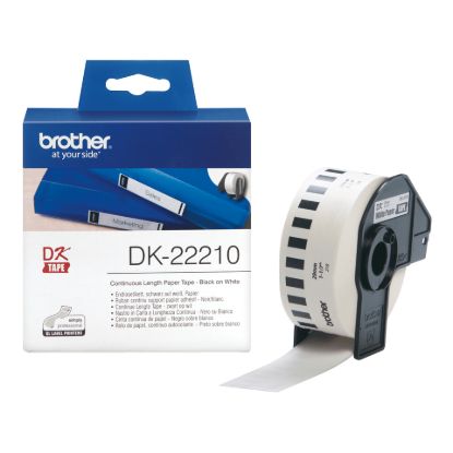 Picture of Brother White Cont. Paper Roll Direct Thermal Roll 2.9x 30.5m