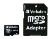 Picture of Verbatim 64GB Micro SDXC Card Class 10 UHS-I With Adaptor Up to 45MB/Sec 300X read speed