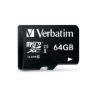 Picture of Verbatim 64GB Micro SDXC Card Class 10 UHS-I With Adaptor Up to 45MB/Sec 300X read speed