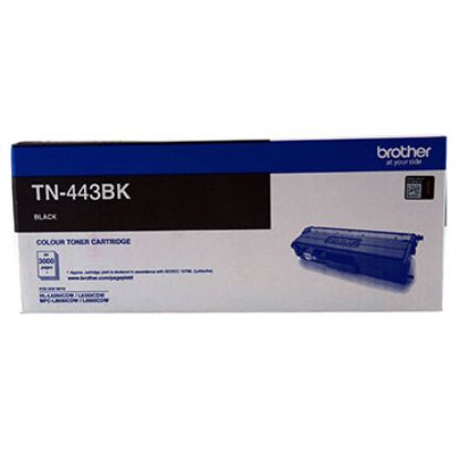 Picture of Brother TN-443BK Colour Laser Toner- High Yield Black- to suit HL-L8260CDN/8360CDW MFC-L8690CDW/L8900CDW - 4,500Pages