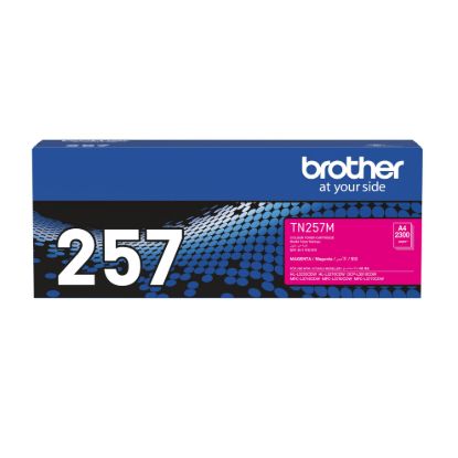 Picture of Brother TN-257M Magenta High Yield Toner Cartridge to Suit -  HL-3230CDW/3270CDW/DCP-L3015CDW/MFC-L3745CDW/L3750CDW/L3770CDW (2,300 Pages)