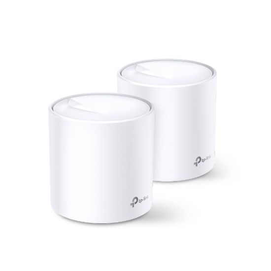 Picture of TP-Link Deco X20(2-pack) AX1800 Whole Home Mesh Wi-Fi 6 System, Up To 370 sqm Coverage, WIFI6, 1201Mbps @ 5Ghz, 574Mbps @ 2.4 GHz OFDMA, MU-MIMO (WIFI
