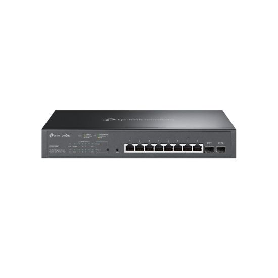 Picture of TP-Link SG2210MP 10-Port Gigabit Smart Switch with 8-Port PoE+ 1xFan 14.9Mpps Support Omada SDN, 802.1p CoS/DSCP QOS, IGMP Snoop Rack Mountable