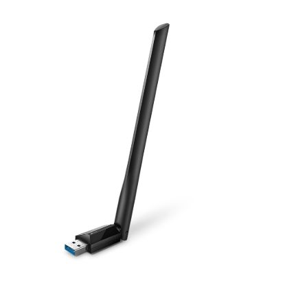 Picture of TP-Link Archer T3U Plus AC1300 High Gain Wi-Fi Dual Band USB Adapter,  867Mbps at 5GHz + 400Mbps at 2.4GHz, USB 3.0, 1xHigh Gain External Antenna, MU-