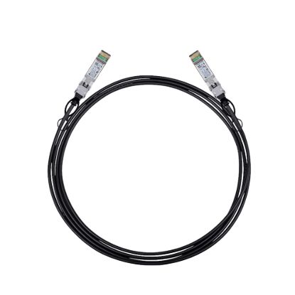 Picture of TP-Link SM5220-3M 3 Meter 10G SFP+ Direct Attach Cable, Drives 10 Gigabit Ethernet, 10G SFP+ Connector on Both Sides (Replaces TXC432-CU3M)