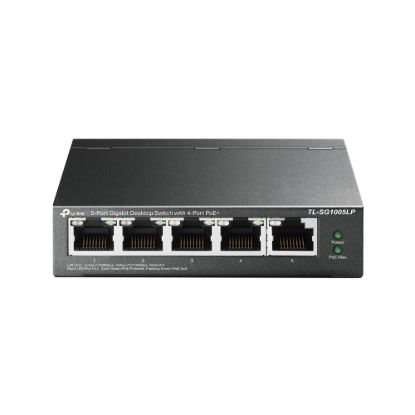 Picture of TP-Link TL-SG1005LP 5-Port Gigabit Desktop Switch with 4-Port PoE+, Up To 40W For all PoE Ports, Up To 30W Each Port