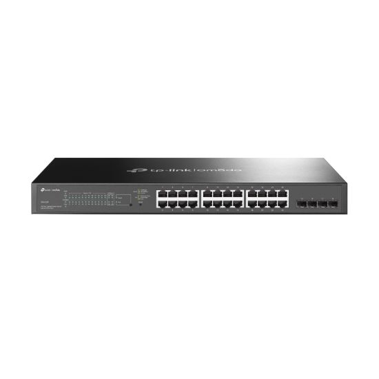 Picture of TP-Link SG2428P JetStream 28-Port Gigabit Smart Switch 24-Port PoE+ 4 Gigabit SFP, Omada SDN, 802.1p CoS/DSCP QOS, Rack Mountable