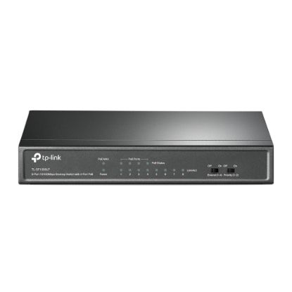 Picture of TP-Link TL-SF1008LP 8-Port 10/100Mbps Desktop Switch with 4-Port PoE, Up To 41W For all PoE Ports