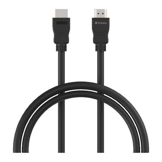 Picture of Verbatim HDMI 1.4b Cable 1m - Support 4K FHD, 3D Compatible, Audio Return Channel (ARC) HIgh Performance Premium Cable. Black Colour