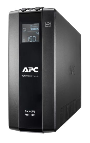 Picture of APC Back-UPS Pro 1600VA/960W Line Interactive UPS, Tower, 230V/10A Input, 8x IEC C13 Outlets, Lead Acid Battery, LCD, AVR