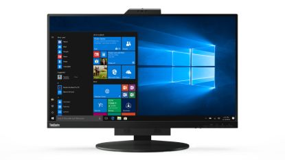 Picture of LENOVO ThinkCentre Tiny-in-One 27' 60Hz QHD Monitor 2560x1440 16:9 14ms Height Adjust Tilt Swivel Pivot HDMI DP USB3.1 Webcam Mic VESA Black 3YR