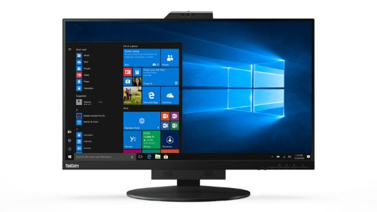 Picture of LENOVO ThinkCentre Tiny-in-One 27' 60Hz QHD Monitor 2560x1440 16:9 14ms Height Adjust Tilt Swivel Pivot HDMI DP USB3.1 Webcam Mic VESA Black 3YR
