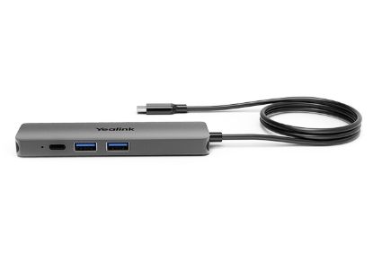 Picture of Yealink BYOD Box Cable Hub, with 1.5m USB-C Cable (USB-C to USB-A adapter included), easy plug&play setups,  Support to charging the connected laptop