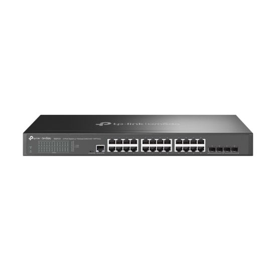 Picture of TP-Link SG3428  Omada 24-Port Gigabit L2+ Managed Switch with 4 SFP Slots, Integration with Omada SDN Controller, Static Routing, OAM, 802.1Q VLAN