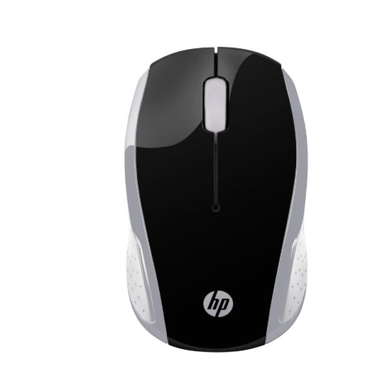 Picture of HP Wireless Mouse 200 2.4GHz 3 Bottons USB Wireless 2xAAA 1000 dpi Up to 12M Battery Life Dongle all-day comfort design Black/Silver