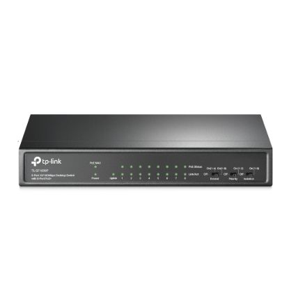 Picture of TP-Link TL-SF1009P 9-Port 10/100Mbps Desktop Switch with 8-Port PoE+, Up to 65W for 8 PoE ports, Up to 30W for each PoE port