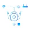 Picture of TP-Link TC65 Outdoor Security Wi-Fi Camera Ultra HD Video 3MP Definition, Wired/Wireless, Night Vision, Alarm, Two-Way Audio Microphone, Voice Control