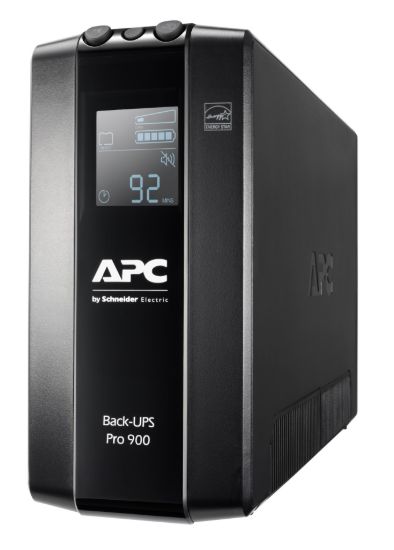 Picture of APC Back-UPS Pro 900VA/540W Line Interactive UPS, Tower, 230V/10A Input, 6x IEC C13 Outlets, Lead Acid Battery, LCD, AVR