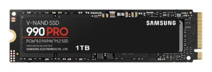 Picture of Samsung 990 Pro 1TB Gen4 NVMe SSD 7450MB/s 6900MB/s R/W 1550K/1200K IOPS 600TBW 1.5M Hrs MTBF for PS5 5yrs Wty