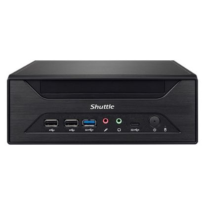 Picture of Shuttle XH610 XPC Intel 14th/13th/12th Gen LGA1700 socket, 3L, H610, 2x LAN, 2x COM, HDMI, DP, VGA,  3x 2.5' HDD/SSD, 120W