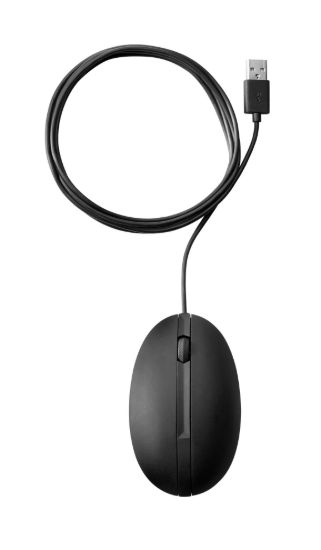 Picture of HP Wired Desktop 320M Mouse 1200dpi 3 Botton Wired USB-A Connector Optical Red Sensor 1.8M Cable Length Black 1YR WTY