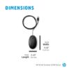 Picture of HP Wired Desktop 320M Mouse 1200dpi 3 Botton Wired USB-A Connector Optical Red Sensor 1.8M Cable Length Black 1YR WTY