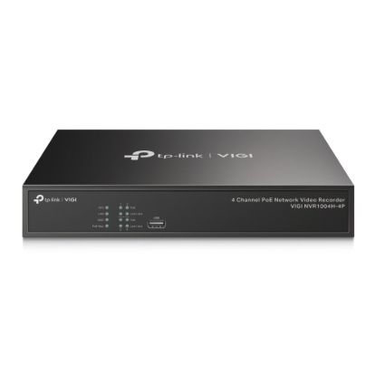 Picture of TP-Link VIGI NVR1004H-4P 4 Channel PoE+ Network Video Recorder, 24/7 Continuous Recording, 4K HDMI Video Output & 16MP Decoding (HDD Not Included)