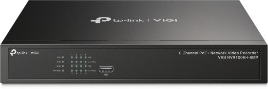 Picture of TP-Link VIGI NVR1008H-8MP 8 Channel PoE+ Network Video Recorder, 113W PoE Budget, H.265+, 4K Video Output & 16MP Decoding Capacity (HDD Not Included)