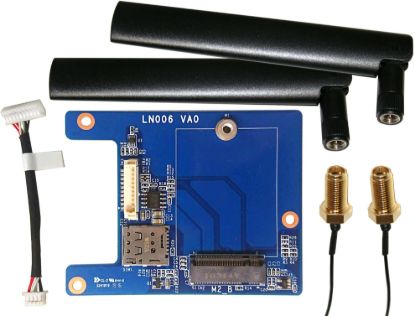 Picture of Shuttle M.2 adapter, antennas and cables for M.2 LTE modules for DS20U series, DH32U series, DH470, DL20N series, DH610, DH670, DH610S, XH510G2