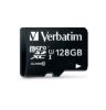 Picture of Verbatim Micro SDXC 128GB (Class 10 UHS-I) w Adaptor - 600x,  90 MB/Second, High Capacity and fast transfer. Mobile, Camera, Backup. Water Resistant