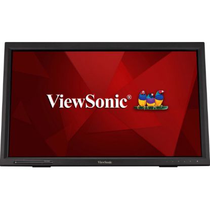 Picture of ViewSonic 24' TD2423 IR 10 Point Touch Advanced Ergonomics, Magnetic Pen Holder, 40 degrees Tilt, 7H Hardness VESA 100, Glove, Multi OS Touch Monitor