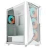 Picture of Gigabyte C301 RGB Tempered Glass E-ATX White Mid Tower Gaming Chassis  2x3.5' 2x2.5' 2xUSB3.0 Detachable Dust Filter Liquid Cooling PSU Standard ATX