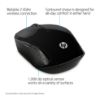 Picture of HP 200 Wireless Mouse Radio Frequency USB Optical 3 Button 1000 dpi 2xAAA Up to 12M Battery life Scroll Wheel Symmetrica Available USB port Black Mice