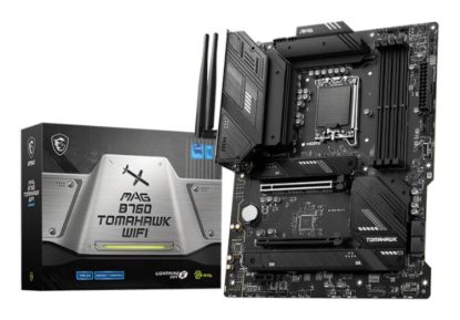 Picture of MSI MAG B760 TOMAHAWK WIFI ATX Motherboard, 4x DDR5~192GB, 2x PCI-E x 16, 1x PCI-E x 1,  3x M.2, 4x SATA, 4x USB 3.2 , 4x USB 2.0, 1x USB Type C