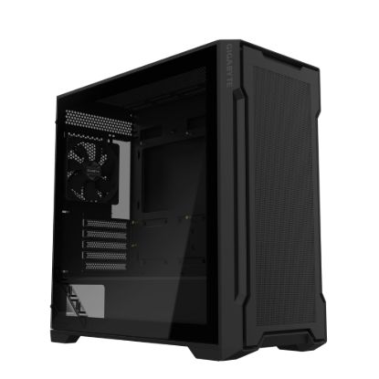 Picture of Gigabyte C102 GLASS BlackMid Tower case, Mini ITX / Micro ATX, 5x Expansion slots, 2x 3.5' Drive Support, 3x 2.5' Drive Support, 2x USB 3.0, 120mm Fan