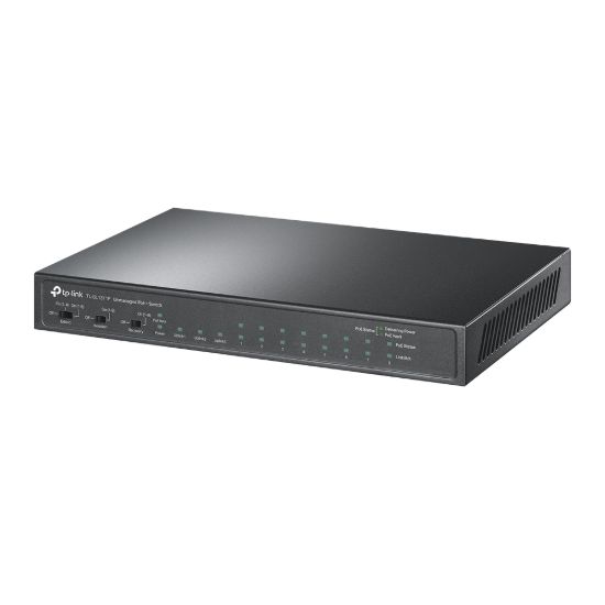Picture of TP-Link TL-SL1311P 8-Port 10/100Mbps + 3-Port Gigabit Desktop Switch with 8-Port PoE+, Extend Mode for 250m PoE Transmitting, Isolation Mode, PoE Aut