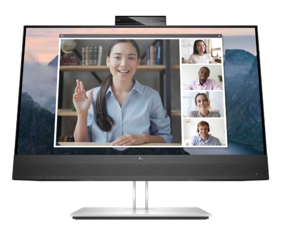 Picture of HP E24MV G4 23.8'/24' FHD Conferencing Monitor 1920x1080 16:9 5ms Height Adjustable Tilt Swivel Pivot Webcam Speakers 4xUSB Hub VGA DP HDMI VESA 3yrs