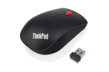 Picture of LENOVO ThinkPad Essentials Compact Wireless Mouse 2.4 GHz Wireless via Nano USB 1200 DPI Optical sensor Supported PC with USB port 1 Year Warranty