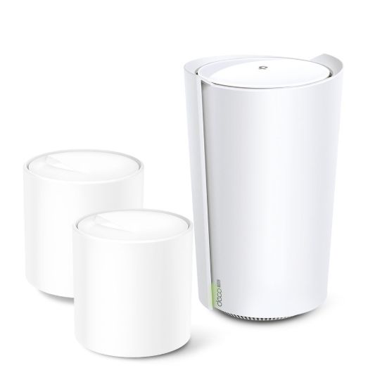 Picture of TP-Link Deco X73-DSL(3-pack) AX5400 VDSL Whole Home Mesh Wi-Fi 6 Modem System 660sqm Coverage For 1-3 Bedroom Houses, Dual-Band, OFDMA, MU-MIMO, Beam