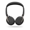 Picture of Jabra Evolve2 65 Flex MS Teams, Stereo Bluetooth Headset, Link380c USB-C Dongle, Foldable Design, 2Yr Warranty ANC, 20 hours battery life, 30m Range