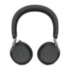 Picture of Jabra Evolve2 75 USB-C Link380a MS Stereo Black, 8-Mic Technology, 36 Hours Battery & Fast Charge, Dual-Foam Tech, Discreet Hide-Away Boom Arm