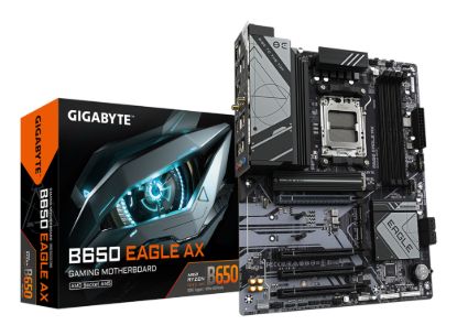 Picture of Gigabyte B650 EAGLE AX, AM5, 4 x DDR5 up to 256 GB,  1 x HDMI port, 4x PCI Express x16, 3x  M.2. 4x USB 3.2