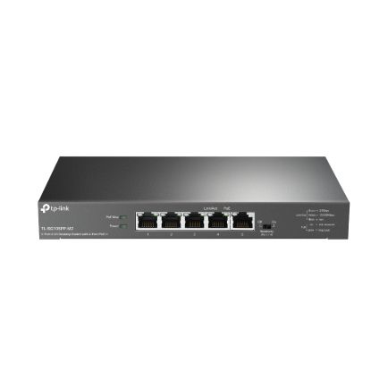 Picture of TP-Link TL-SG105PP-M2 5-Port 2.5G Desktop Switch with 4-Port PoE++, 4× 2.5G PoE++ Ports, 1x 2.5G Non-PoE Port, PoE Auto Recovery for Port1-4, Plug and