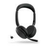 Picture of Jabra Evolve2 65 Flex UC Stereo Bluetooth Headset, Link380c USB-C Dongle & Wireless Charging Stand Included, Foldable Design, 2Yr Warranty, ANC