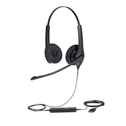 Picture of Jabra Biz 1500 Duo USB-A Corded Headset, Professional. Affordable, Durable, Noise-Cancelling, HD Voice, All-Day Comfort, Plug & Play